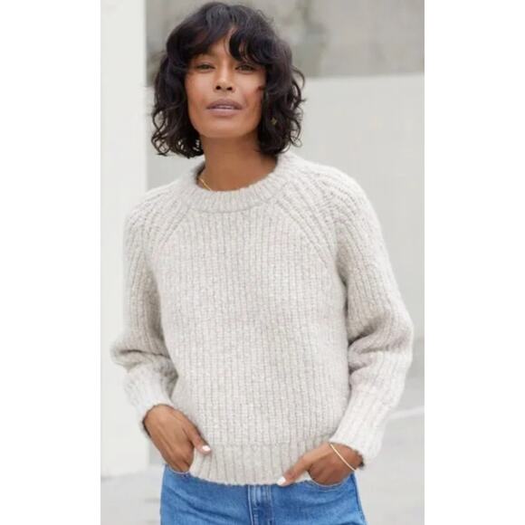 AYR The Softer Now Oatmeal Marl Sweater - Picture 1 of 8